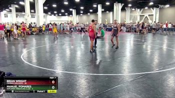 175 lbs Round 4 (10 Team) - Brian Wright, Camden Greasers vs Manuel Pomares, Explorer Wrestling Club