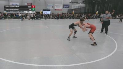 126 lbs Cons. Sub-quarters - Braxton Smith, Bear Cave vs Easton Olson, Sanderson Wrestling Academy