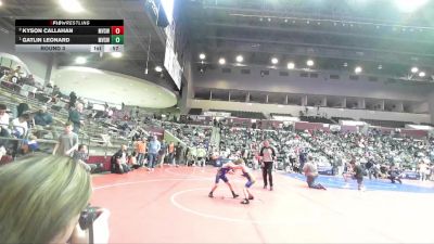43 lbs Round 3 - Gatlin Leonard, Mountain View Stingers Wrestling vs Kyson Callahan, Mountain View Stingers Wrestling