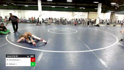 85 lbs Consi Of 32 #2 - Max Hanselman, NY vs Maverik Wilson, PA