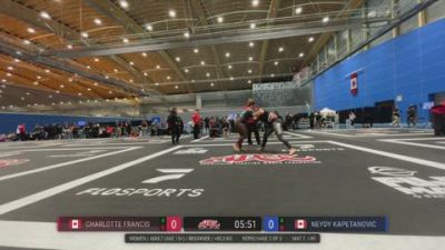 Charlotte Francis vs Neydy Kapetanovic 2026 ADCC Vancouver Open