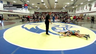 113 lbs Quarterfinal - Matteo Shah, Bitetto Trained Wrestling vs Warren Alderman, Stray Dawgs