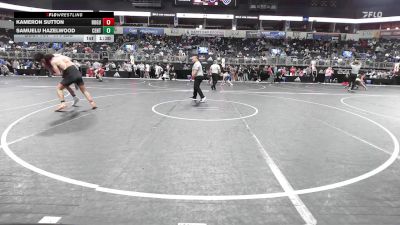 174 lbs Round Of 16 - Kameron Sutton, Rogue Warrior Wrestling vs Samuelu Hazelwood, Central Hardin High School