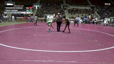 5A 106 lbs Quarterfinal - Rocky Rogers, Holtville vs Ke`mareyon Dunigan, Brewbaker Tech