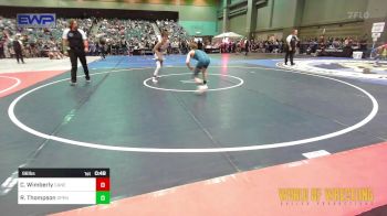 96 lbs Consi Of 8 #1 - Cale Wimberly, Canes Wrestling Club vs Rocky Thompson, Open Mats