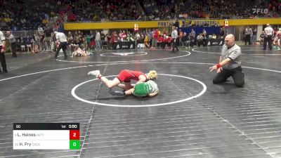90 lbs Consi Of 16 #2 - Lincoln Haines, Gettysburg vs Hunter Fry, Cocalico