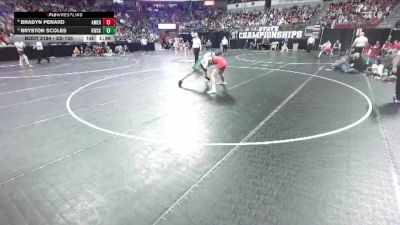 D2-150 lbs Semifinal - Bradyn Penard, Amery vs Bryston Scoles, Kewaskum