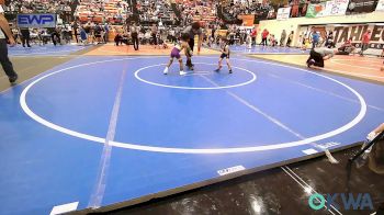 43 lbs Semifinal - Easton Kettle, Henryetta Knights Wrestling Club vs Kainen Hunter, Vian Wrestling Club