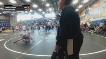 132 lbs Cons. Semi - Bryce Stone, Lake Highland Prep vs Lukah Zherka, Sons Of Thunder