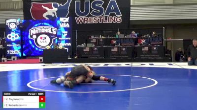 10U Boys - 105 lbs Semis - Vincent Englese, St. Charles WC vs Tysen Robertson, Midwest Xtreme Wrestling