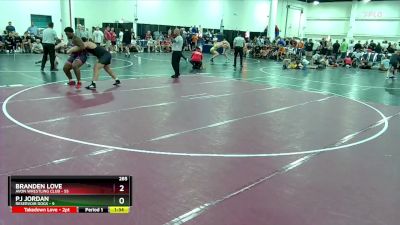 285 lbs Quarterfinals (8 Team) - PJ Jordan, Reservoir Dogs vs Branden Love, Avon Wrestling Club