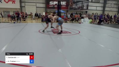 74 kg Round Of 64 - Tyler Swiderski, Chippewa Wrestling Club vs Harrison Trahan, Brown Regional Training Center