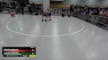 165 lbs Cons. Round 4 - Matteo Nikolov, KT 3 Style Wrestling Club vs Charlie Herting, Black Fox Wrestling Academy