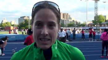 Noelle Montcalm had no problem racing out of lane seven