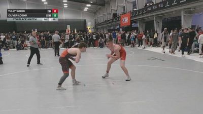175 lbs 7th Place Match - Oliver Loehr, Crutchmer Wrestling vs Tully Wood, Sebolt Wrestling Academy