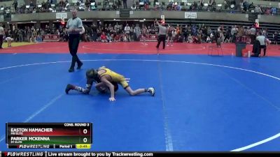 70 lbs Cons. Round 3 - Easton Hamacher, Mn Elite vs Parker Mckenna, RT Elite