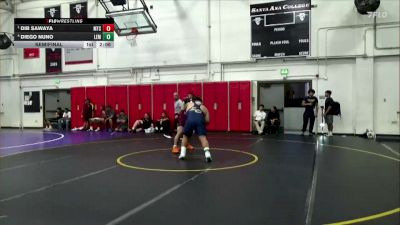285 lbs Semifinal - Dib Sawaya, Mt. Sac vs Diego Nuno, Lemoore College