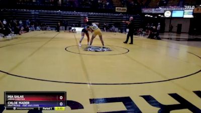 155 lbs Cons. Semi - Mia Salas, Jarvis Christian vs Chloe Mader, Unattached - Fort Hays State