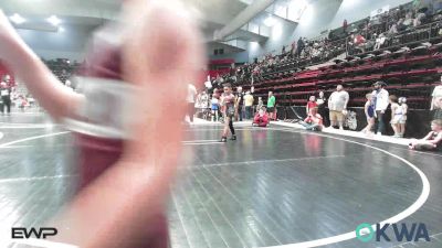 52 lbs Semifinal - Kingston Warrior, Wagoner Takedown Club vs Easton Nalder, Skiatook Youth Wrestling