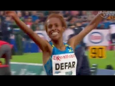 Meseret Defar sets leading time in 5000m win