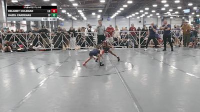 60 lbs Round 2 (10:45am Saturday) - Delaney Coleman, Lady Reapers vs Hazel Cardenas, Cali Pink