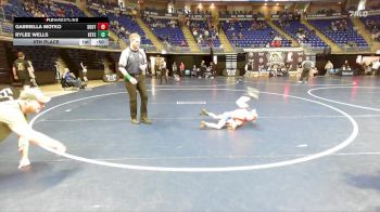 40 lbs 5th Place - Gabriella Motko, Southern Columbia vs Rylee Wells, Keystone