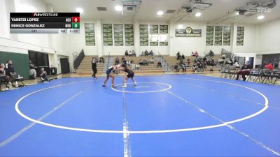 131 lbs Finals (2 Team) - Yaretzi Lopez, Arizona Christian University vs Renice Gonzalez, Menlo