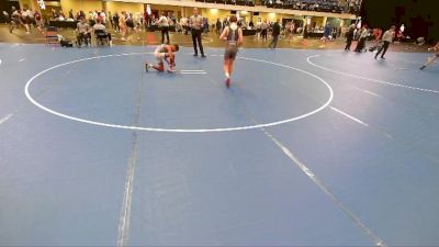 7th - 8th grade - 115 Cons. Round 2 - Temesgen Goitom, Ubasa Wrestling Academy vs Garrett Lansink, Moen Wrestling Academy