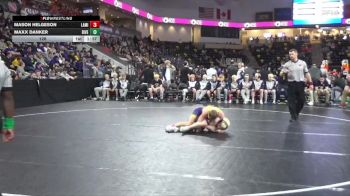 126 lbs Quarterfinal - Mason Helgeson, Lake Mills vs Maxx Danker, Riverside, Oakland