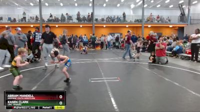 50 lbs Champ. Round 2 - Kasen Clark, LWC: Raiders vs Abram Mandell, Eastside Youth Wrestling