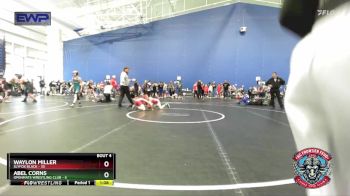 80 lbs Placement (4 Team) - Waylon Miller, Slyfox Black vs Abel Corns, OpenMats Wrestling Club