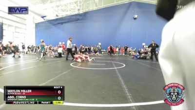 80 lbs Placement (4 Team) - Waylon Miller, Slyfox Black vs Abel Corns, OpenMats Wrestling Club