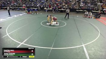 190 lbs Champ. Round 1 - Eastin Hall, Mt Vernon vs Evan Saevre, Columbus North