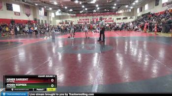 102 lbs Champ. Round 2 - Ayden Koprek, Pipestone vs Asher Sargent, U.P. Elite