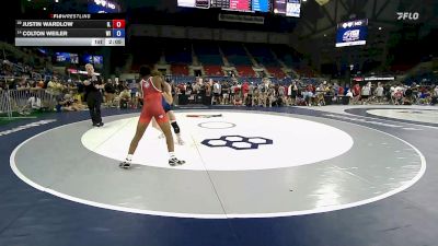 150 lbs Cons. Sub-rd Of 16 - Justin Wardlow, IL vs Colton Weiler, WI