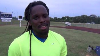 LaMar Hicks post 100m win