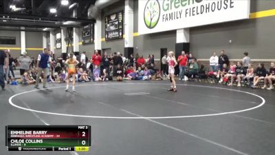 73 lbs Round 1 (4 Team) - Emmeline Barry, Nebraska Wrestling Academy vs Chloe Collins, Illinois