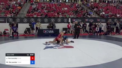 57 kg Cons 8 #2 - Jasmine Hernandez, Texas vs Montana DeLawder, Team Tornado Wrestling Club