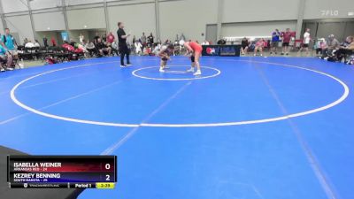 140 lbs Round 2 (8 Team) - Isabella Weiner, Arkansas Red vs Kezrey Benning, South Dakota