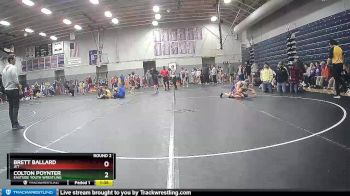 100 lbs Round 2 - Colton Poynter, Eastside Youth Wrestling vs Brett Ballard, JET