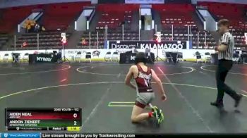 112 lbs Cons. Round 4 - Andon Zienert, Springport Spartans vs Aiden Neal, Ares WC