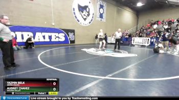 160 lbs Semifinal - Yazmin Belk, Sierra Pacific vs Audrey Chavez, Golden Valley