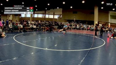 113 lbs Quarterfinal - Josephine Thompson, Missi Wrestling Club vs Cassidy Kephart, Big Money Movin