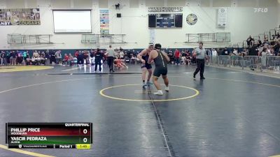 190 lbs Quarterfinal - Phillip Price, Woodburn vs Yascir Pedraza, Aloha