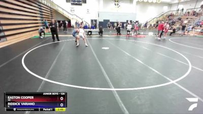 126 lbs Cons. Round 4 - Easton Cooper, WI vs Riddick Variano, IL