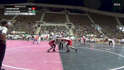 6A 215 lbs Cons. Round 3 - Jaxson Miller, Saraland vs Jaylen Jackson, Central Tuscaloosa