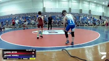 98 lbs Round 1 - Gabriel Beyer, WI vs Michael Howell, MI