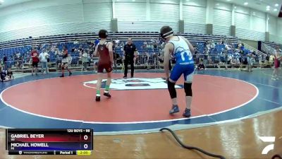 98 lbs Round 1 - Gabriel Beyer, WI vs Michael Howell, MI