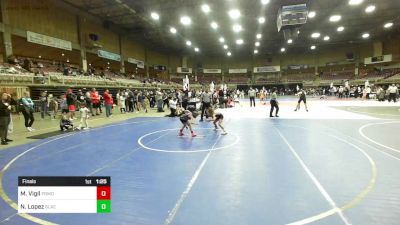 57 lbs Final - Mj Vigil, Pomona Elite vs Nico Lopez, Black Fox Wrestling Academy