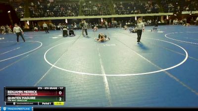 117 lbs Quarterfinal - Quinten Maguire, The Best Wrestler vs Benjamin Merrick, McDominate Training Center